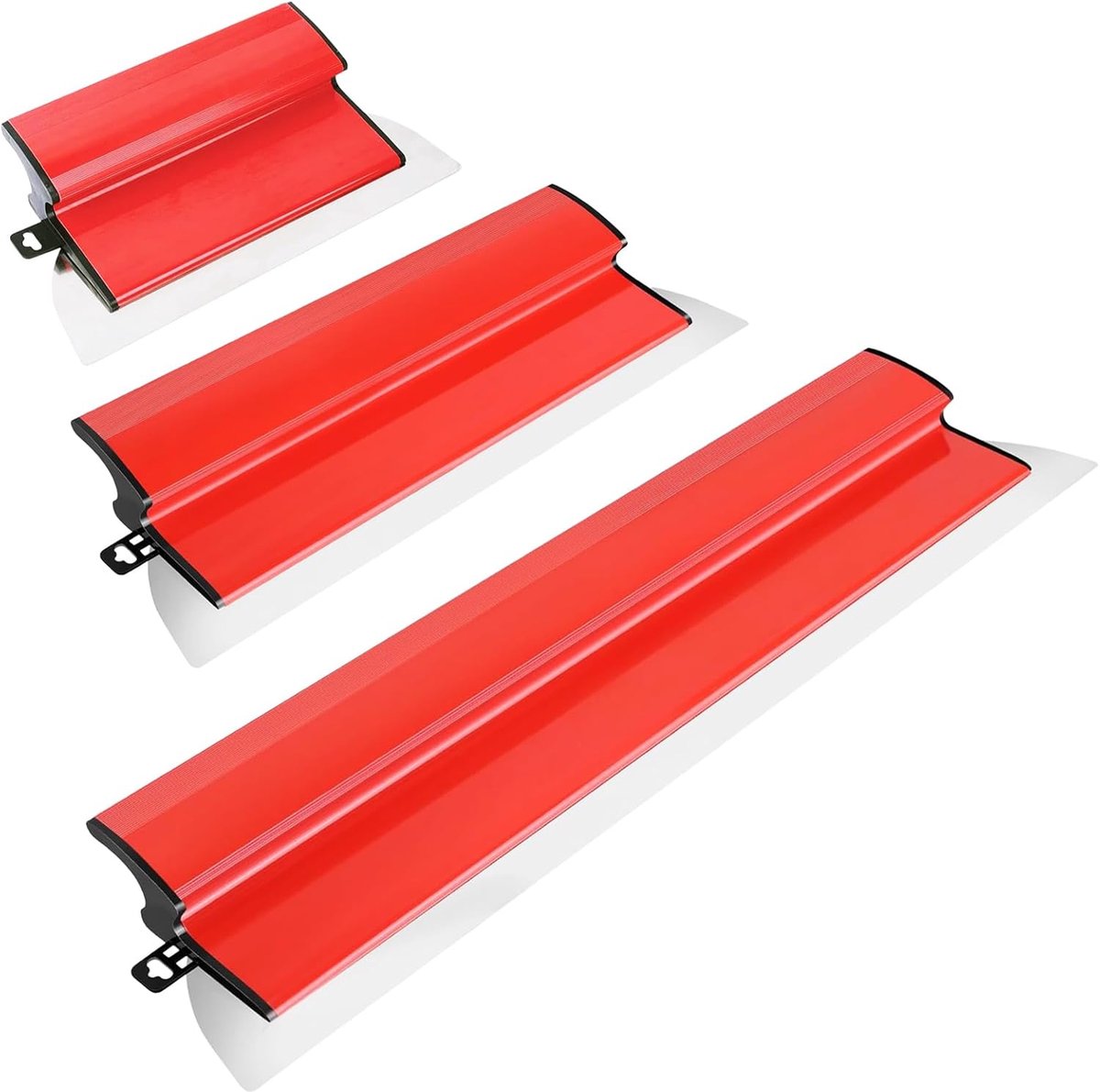 – roestvrijstalen messen, spatelset, 0,5 mm (80 cm), 0,3 mm (40/25 cm), spatel gereedschap met ergonomische Z-greep, telescoopstang voor wanddecoratie en bouw, robuust