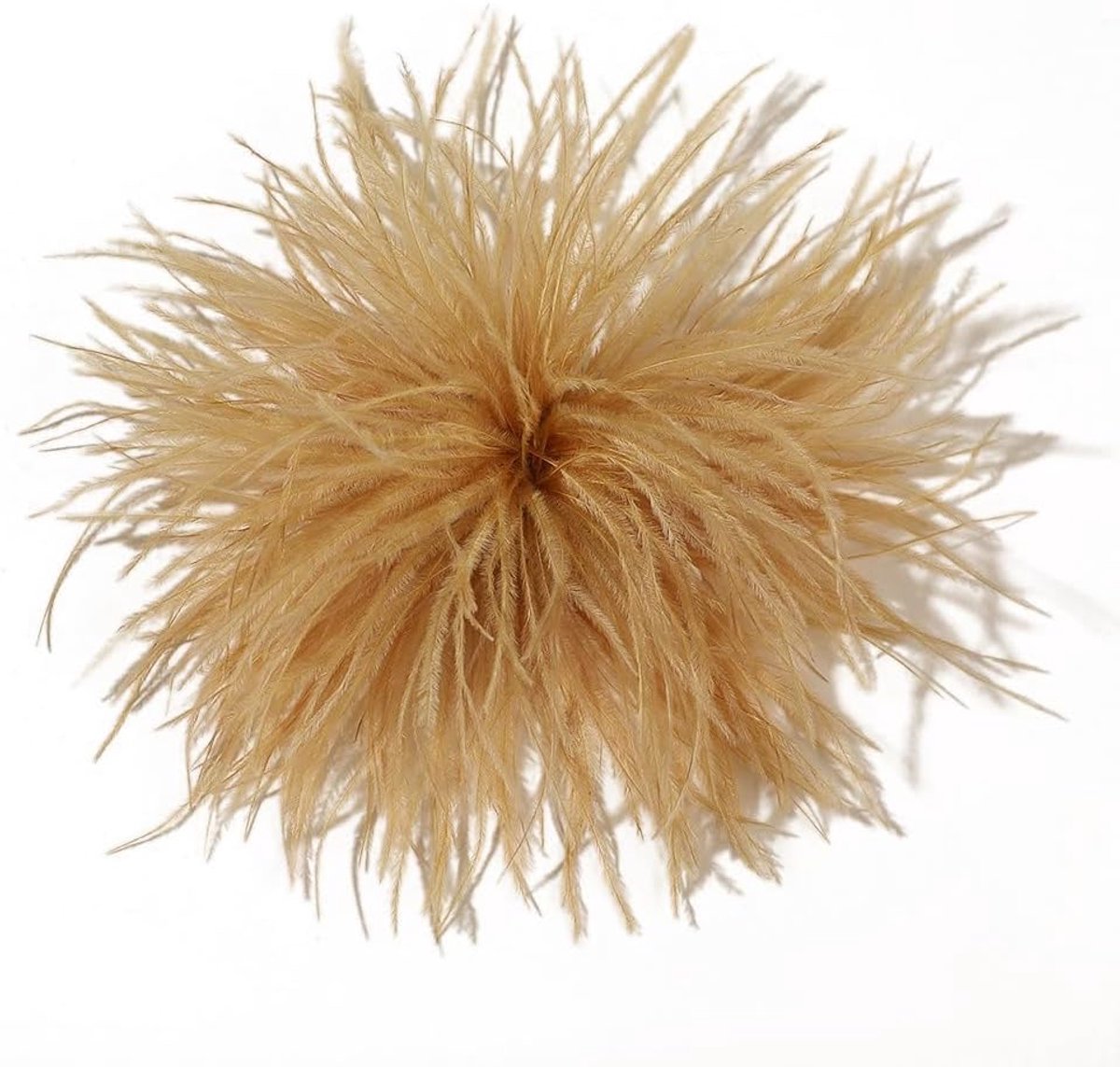 struisvogelveren broche bruids broche bruiloft kerstfeest corsage hoed accessoires voor vrouwen bruiloft feest dans banket jurk kleding accessoires