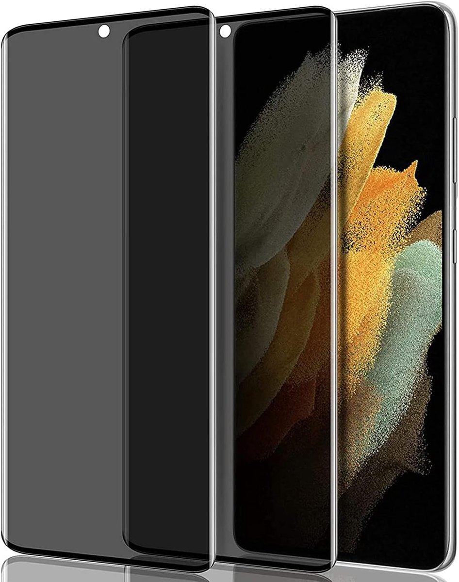Gehard glas voor Samsung Galaxy S22 Ultra 5G, [2 stuks] anti-spionagebeschermfolie scherm, [anti-peeping anti-spy] zeer resistent anti-kras hardheidsgraad 9H glas