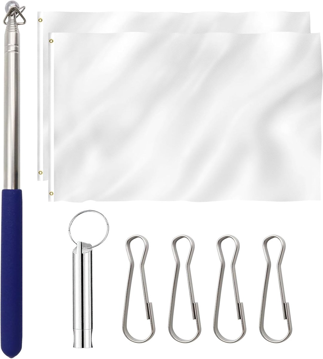 Vlaggen polyester vlaggen aangepaste vlaggen gepersonaliseerde vlaggen blanco vlaggen met telescopische vlaggenmast, fluitje, 4 haken voor festival feest vieringen
