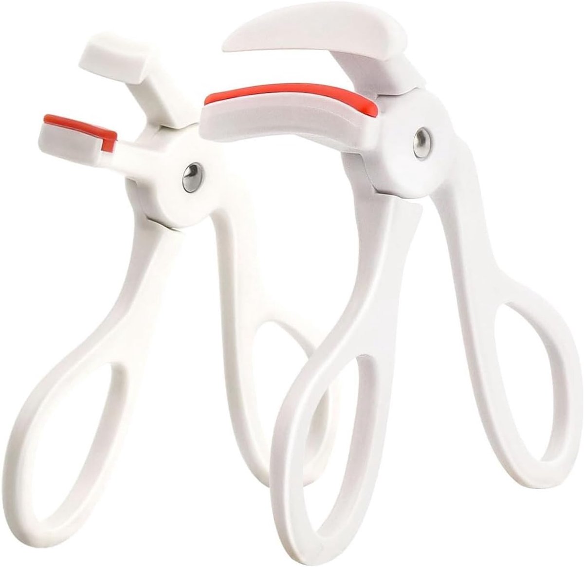 Thijox - Set van 2 Professionele Wimpertangen met Brede Hoek en Gedeeltelijke Curl, Hoogwaardige Make-up Tools voor Wenkbrauwstyling, Perfect voor Dam