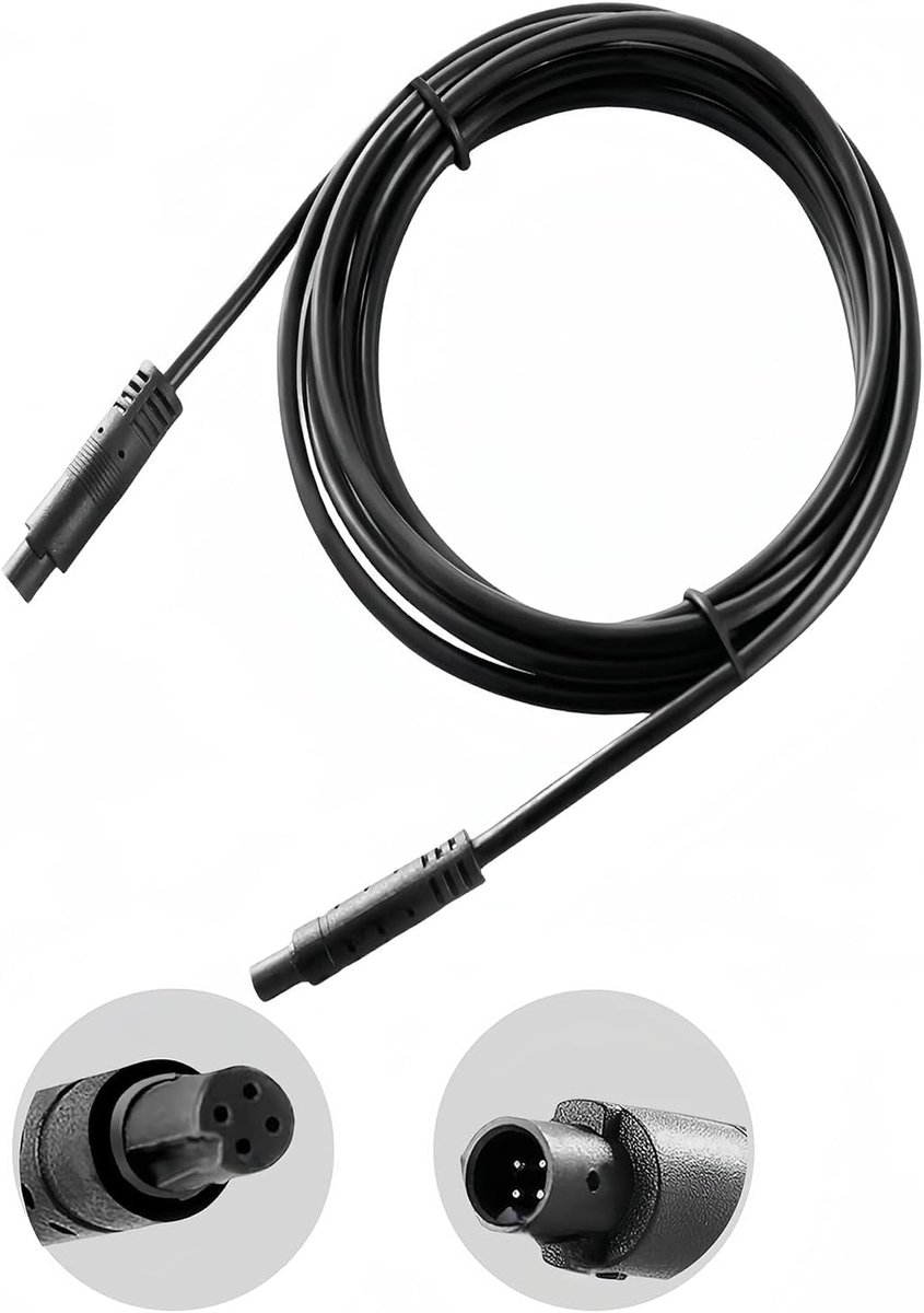 Thijox - 10 m Verlengkabel voor Dashcam en 4-pins Achteruitrijcamera - Kabelverlenging voor Auto, Back-up Camera, Auto Recorder, 4-pins Man naar Vrouw