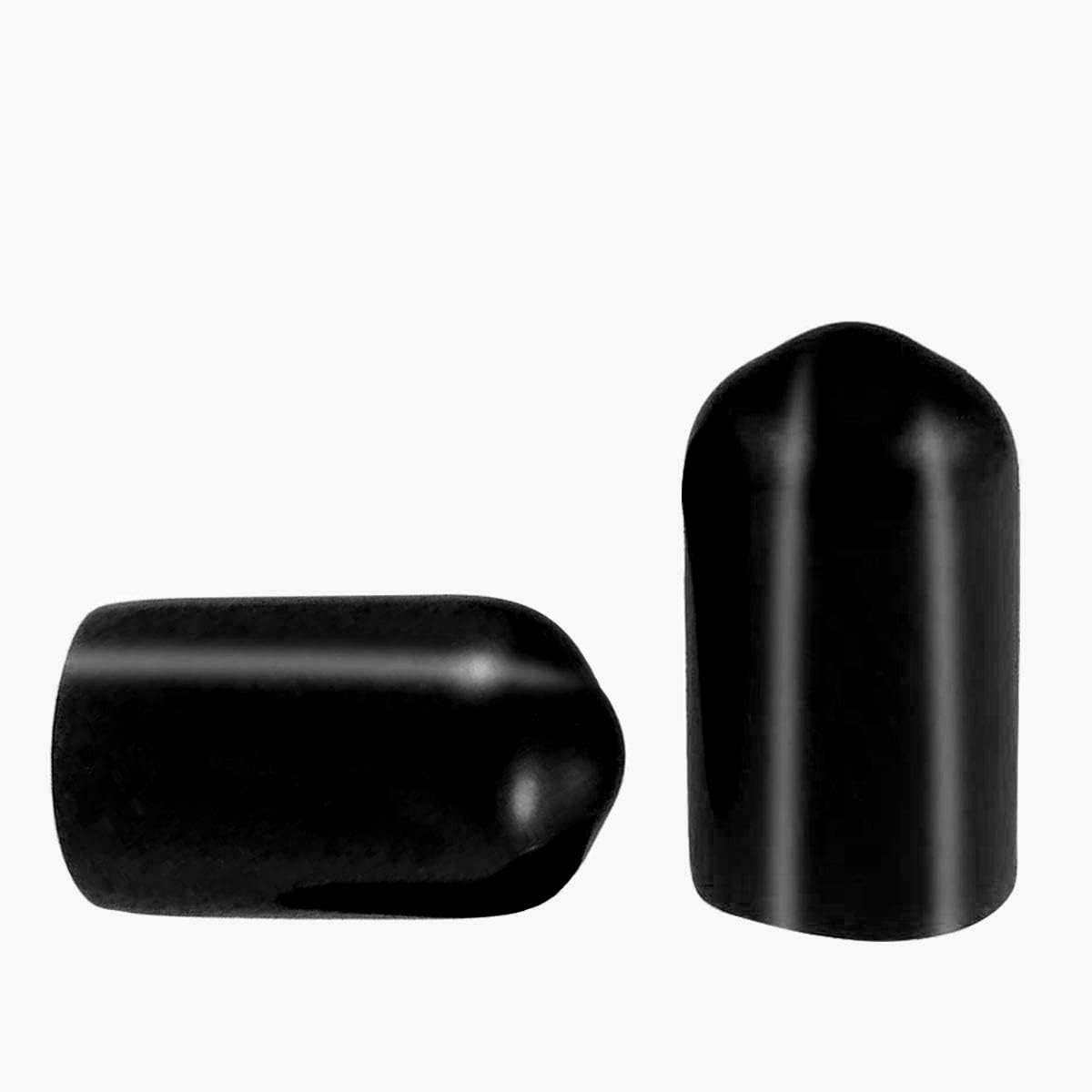 50 Stuks Draadbeschermers voor Bouten, PVC Rubberen Rond Tube Eindkappen, Bescherming voor Draden en Kabels, Binnen Diameter 7mm