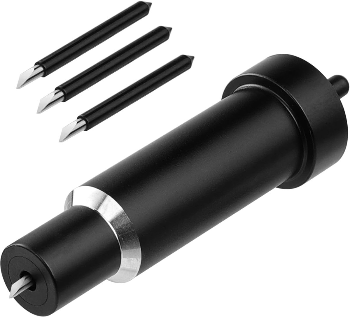 Thijox - Deep Point Cut Blades Set voor Maker 3/Maker/Explore 3/Air 2/Air/One, Zwart, 3-delige Vervangbare Mesjes met Behuizing voor Snijden van Dikke