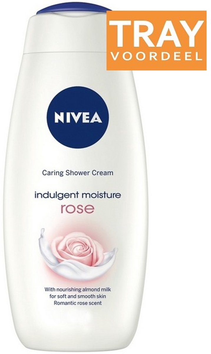 NIVEA INDULGENT MOISTURE ROSE SHOWER CREAM DOUCHECREME 24 X 250 ML