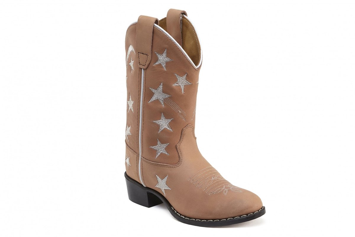 Bootstock Stars Soft Pink Cowboylaarzen - Dames - Roze - Leer