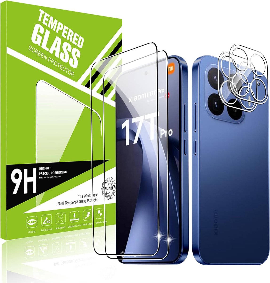 Thijox - Beschermfolie voor Xiaomi Mi 17T Pro 5G - Pantserglas Camera Beschermfolie - 9H Hardheid - Ultradunne Anti-Kras Displaybeschermfolie