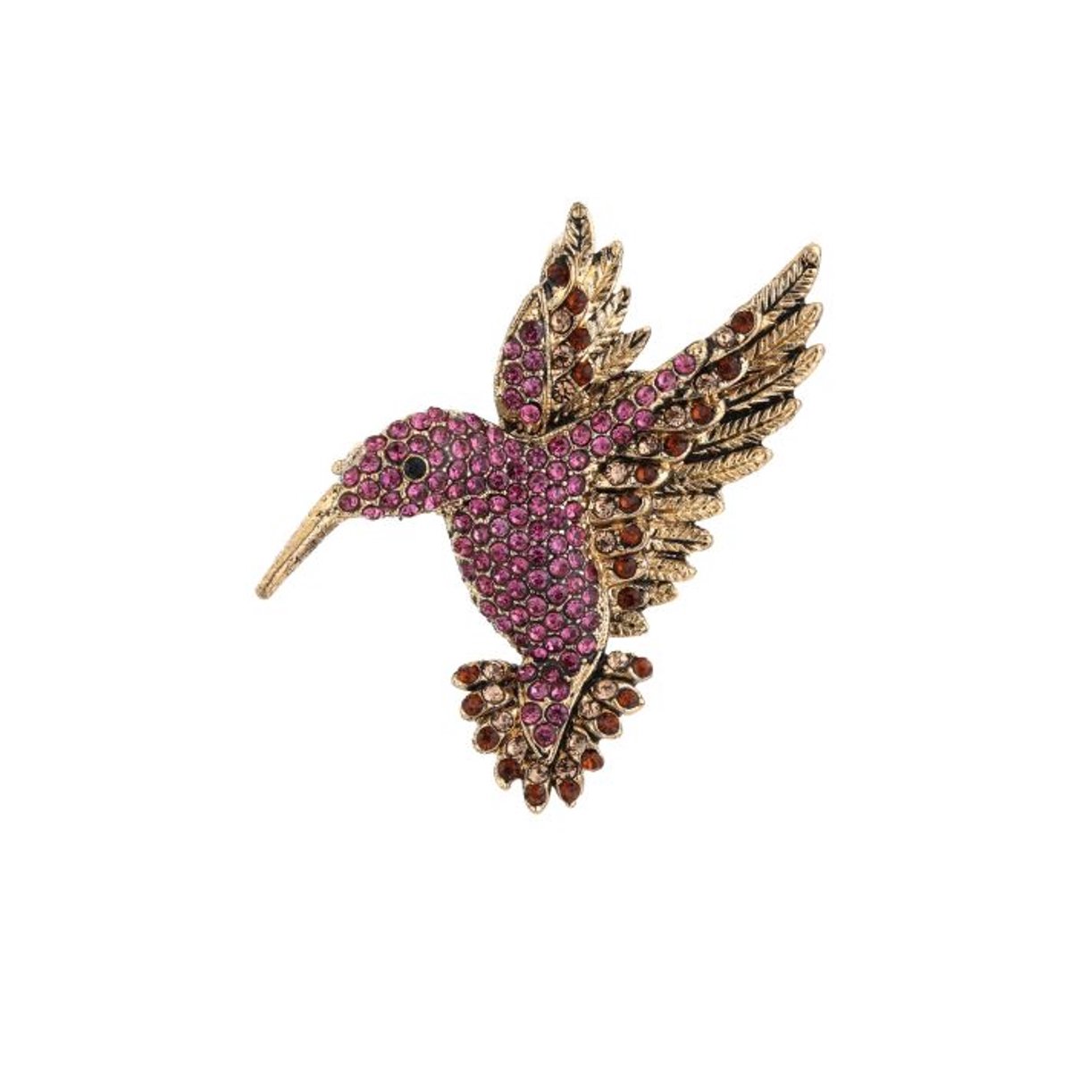 Bijoutheek Broche Kolibri Pink