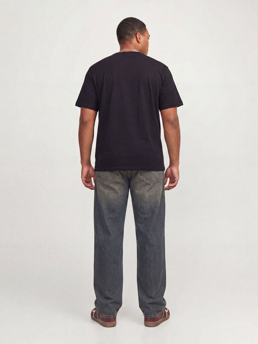 JACK & JONES PLUS - JORFREDERIKSBERG MONOGRAM TEE SS CN PLS Heren T-shirt