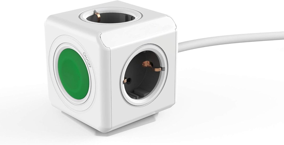 Power Cube Switch Extended, Switchable 4-Way Power Strips with Integrated 1.5 m Cable, Brilliant to Save Energy - ShopVlot