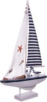 Décoration de bateau en bois mer H = 45cm | bateau de pêche | la mer | Merci | cadeau | douche de bébé | décoration de fête | artisanat | passe-temps