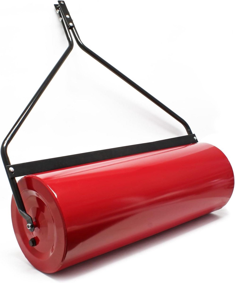 Gazonwals - Tuinwals - Gazon Onderhoud - Vulbaar Gewicht - 35x100 cm - Rood