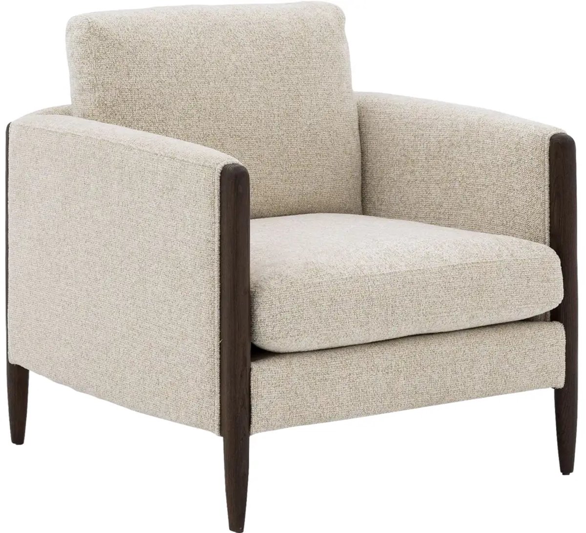 Goossens Fauteuil Handsome - Stof - Beige