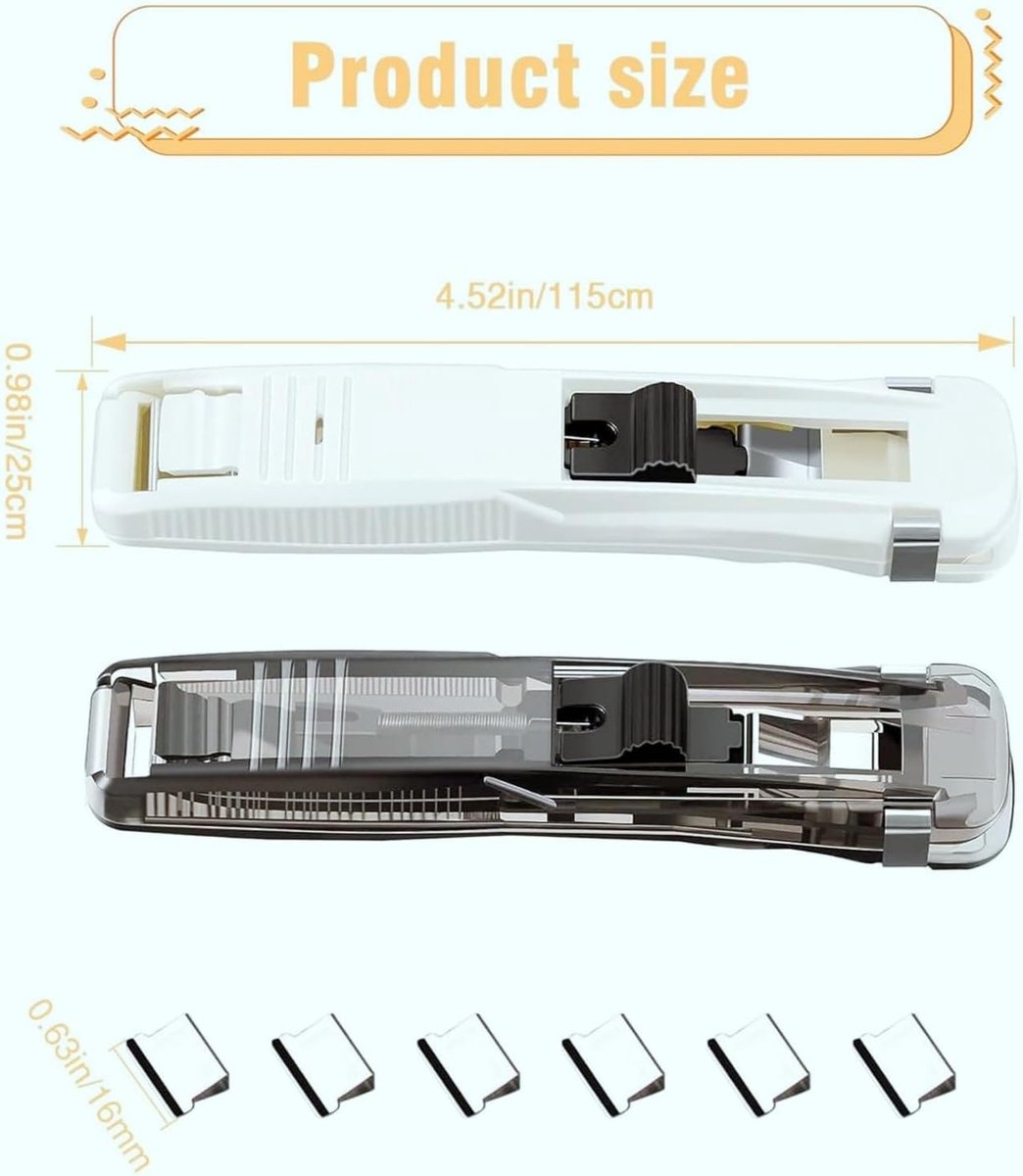Dispenser Set voor Paperclips - 2 Draagbare Vulbare Houder met 300 Zilveren Metalen Clips voor Kantoor, School en Thuisgebruik