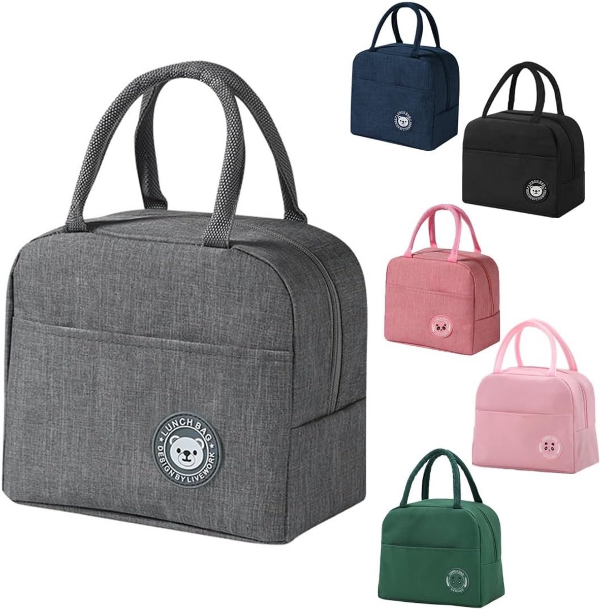 Isolerende Lunchtas van 6L voor Werk, School en Picknicks - Waterdichte en Lekvrije Koeltas voor Vrouwen, Mannen en Kinderen