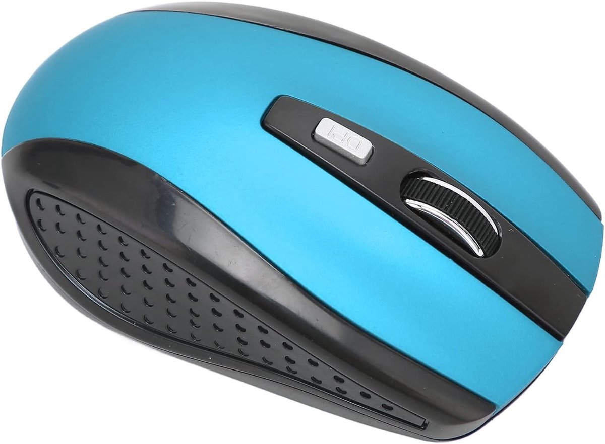 Draadloze Muismat met 2.4GHz Verbinding, 3 Instelbare DPI-niveaus en Brede Compatibiliteit voor Laptop en PC