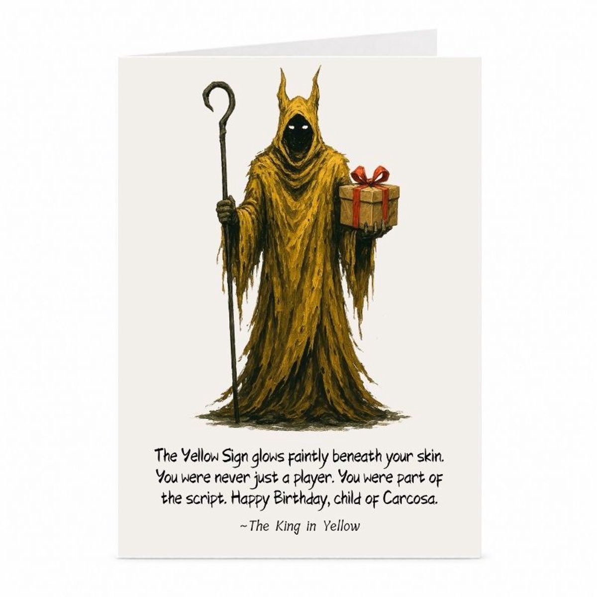 King in Yellow - Verjaardagskaart - JustTheCardGuy - A6 met envelop