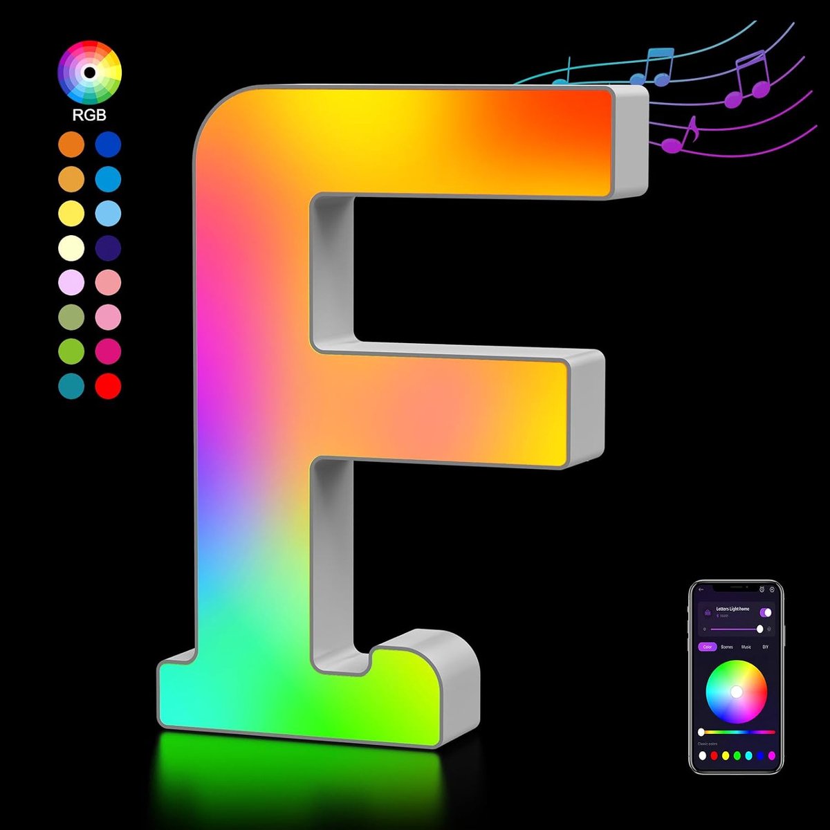 Letter Lights F - ShopVlot
