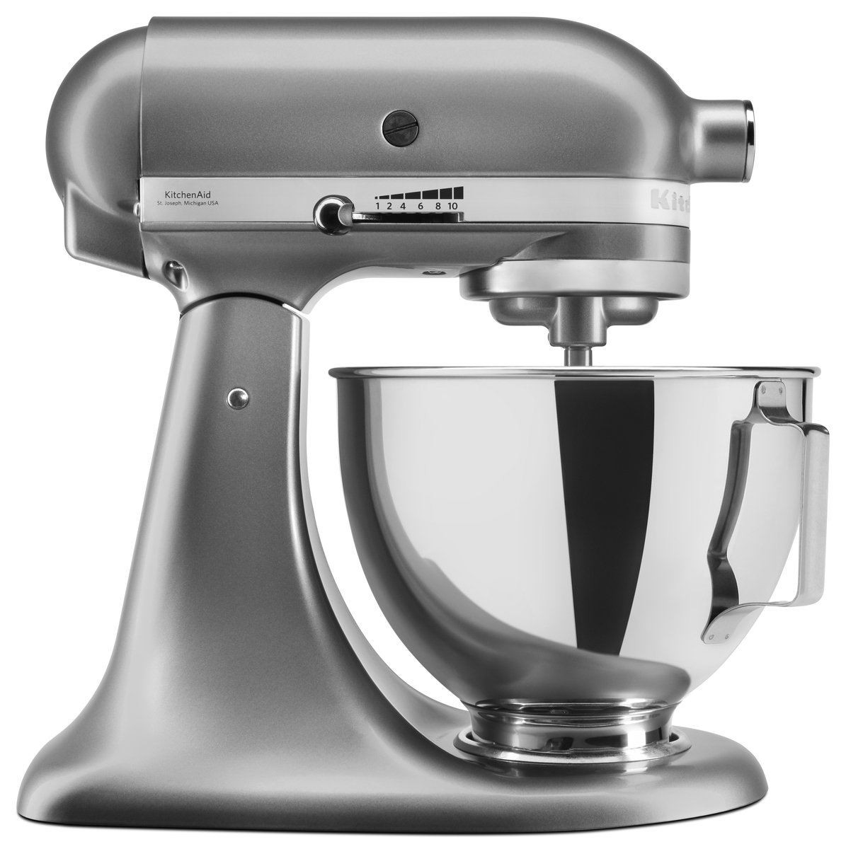 Bol.com Kitchenaid Artisan 5KSM95PSECU - Keukenmachine - 4,3L - Contour silver - 3 Menghaken aanbieding