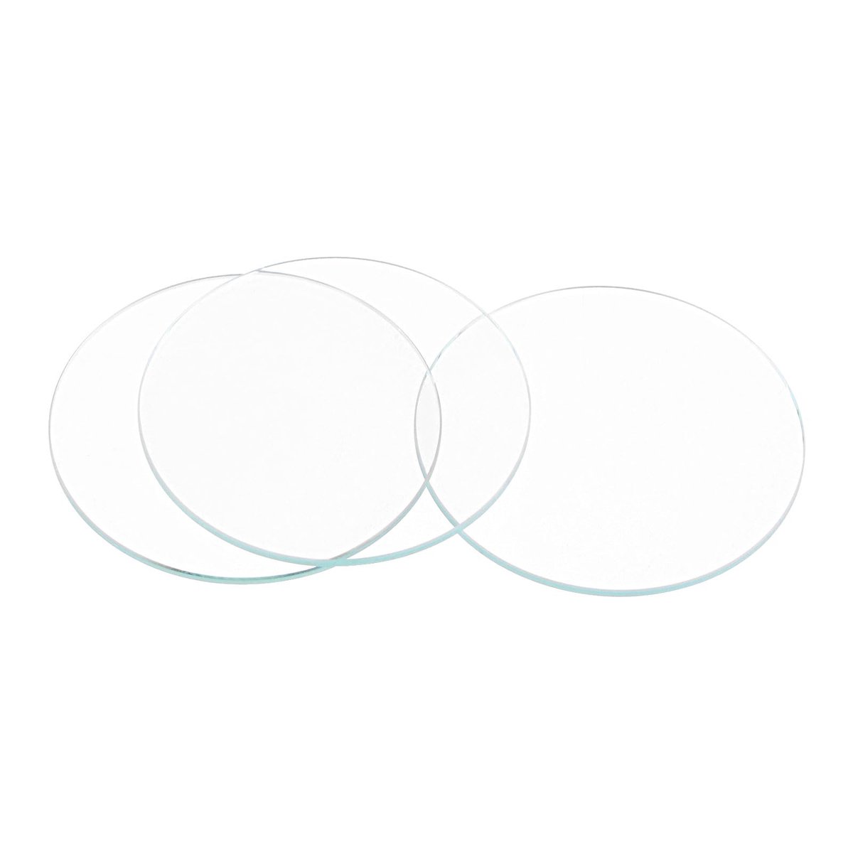 rond platte klok kristal lens glas 45mm - helder - vervangingsset voor horlogemakers - eenvoudig te installeren - ShopVlot