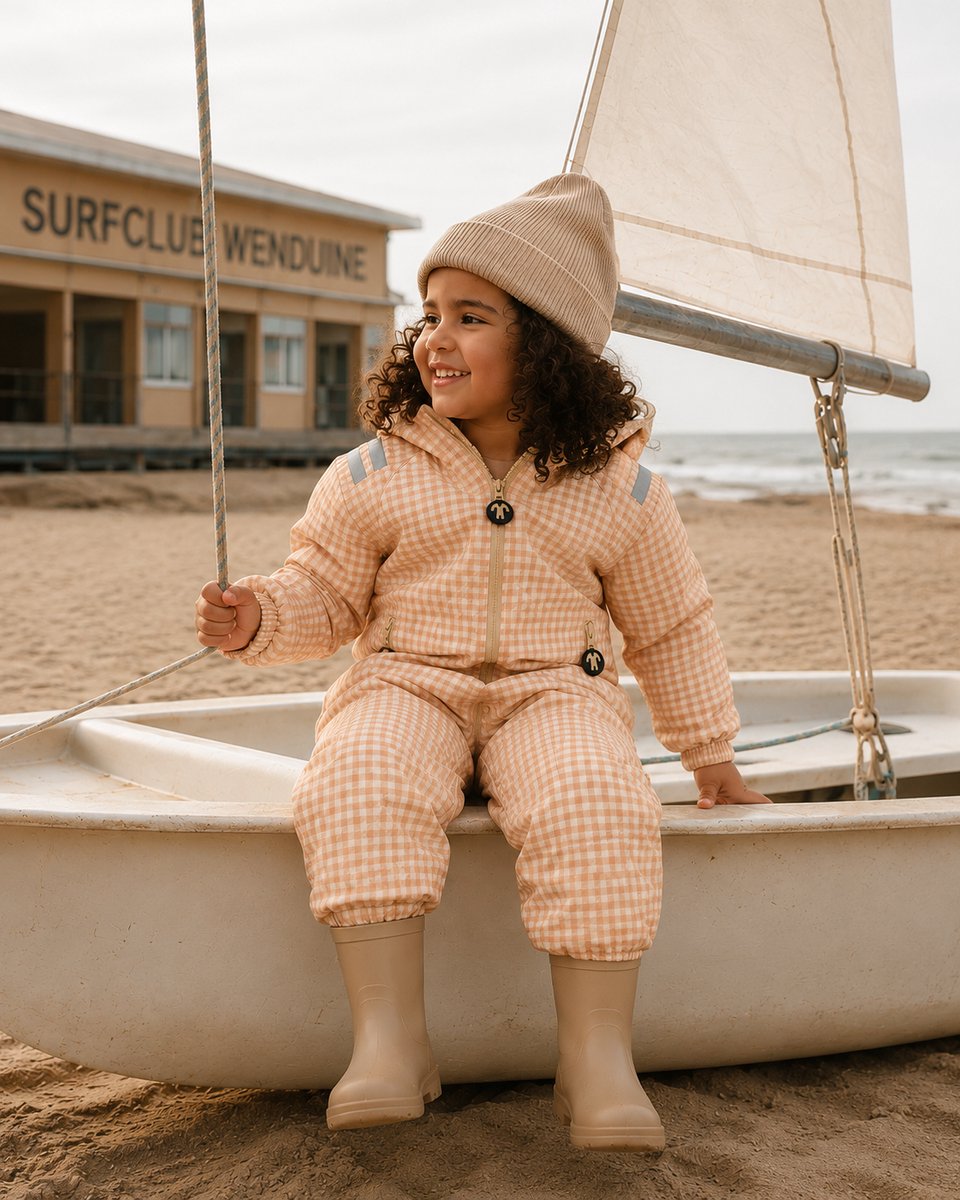 Ducksday Regenpak – Regenoverall – Waterdicht & Ademend – PFAS-vrij – Gerecycled Polyester – Maat 110/116 – Londen