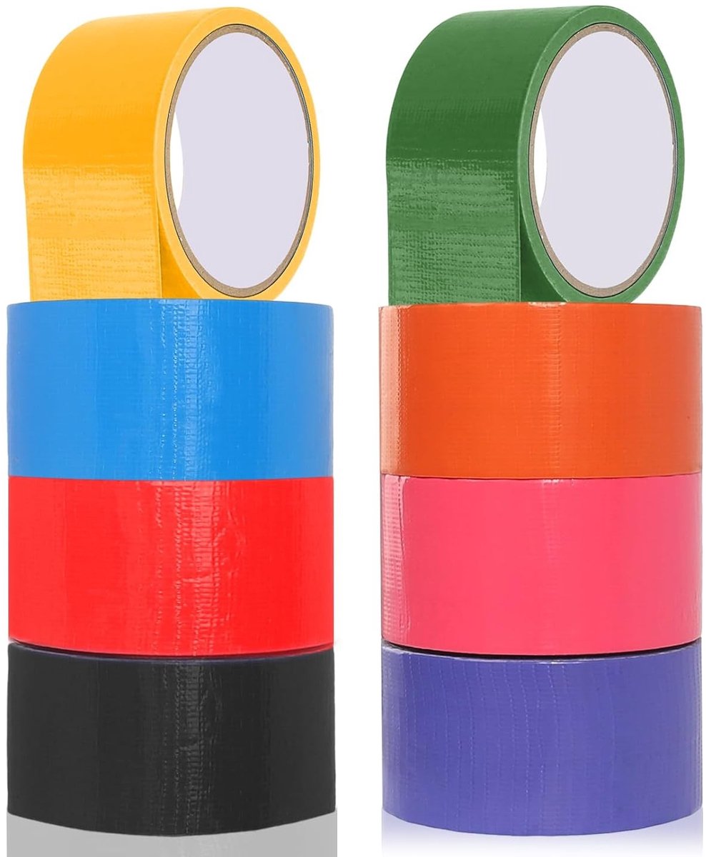 Kleurige Duct Tape 48mm x 10m, Waterdicht en Sterk Plakband voor Herstellen, Bevestigen en Versterken binnen en buiten, Ideaal voor Klussen en Creatieve Projecten