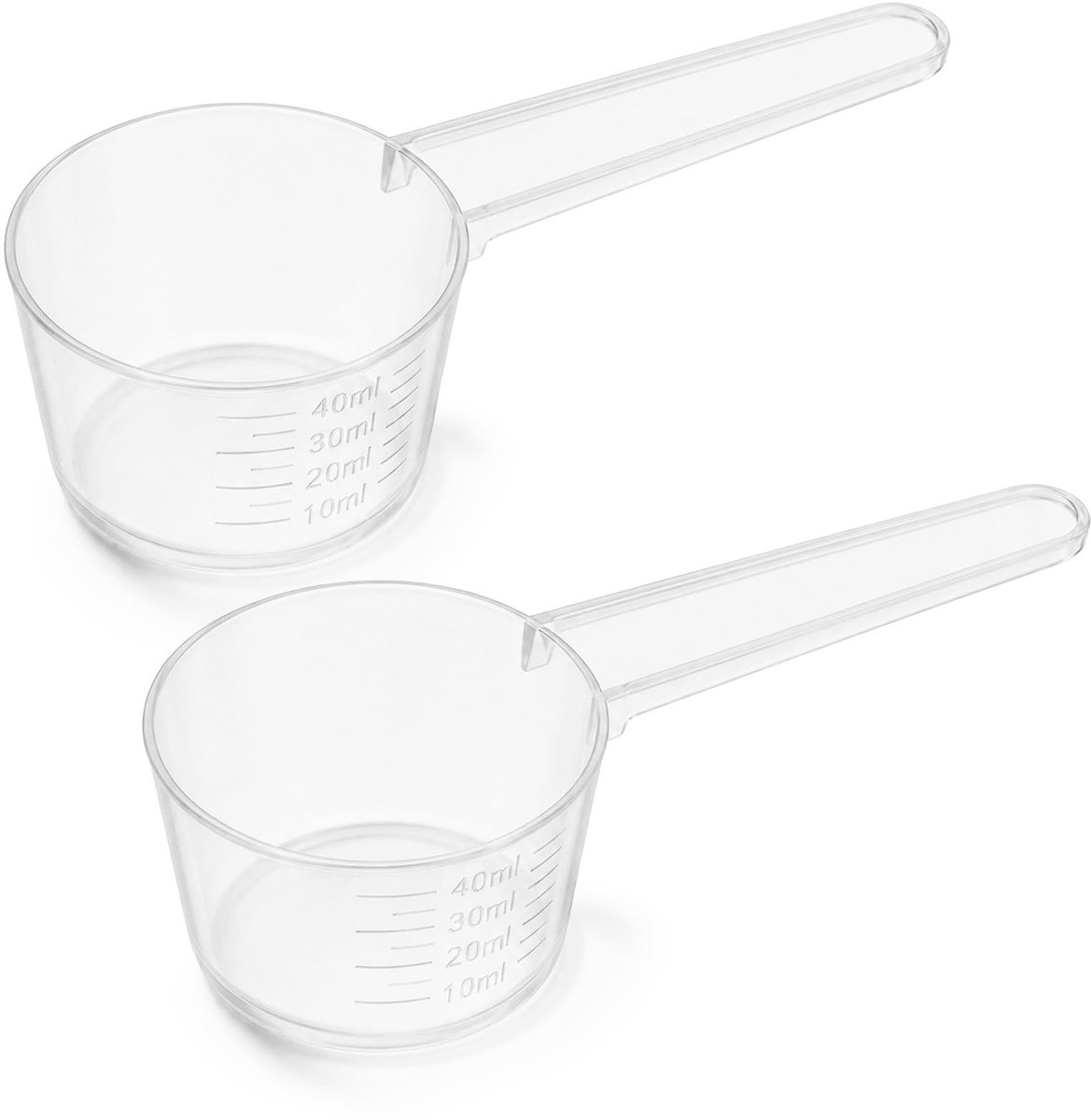 Maatbekerset 50 ml - kunststof mini-maatbekers - 2 stuks - ideaal voor precisie afmeten - ShopVlot
