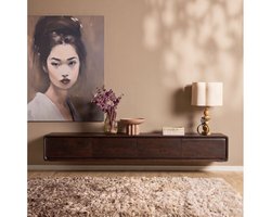 Starfurn - Zwevend tv-meubel Allure mangohout 200 cm - bruin