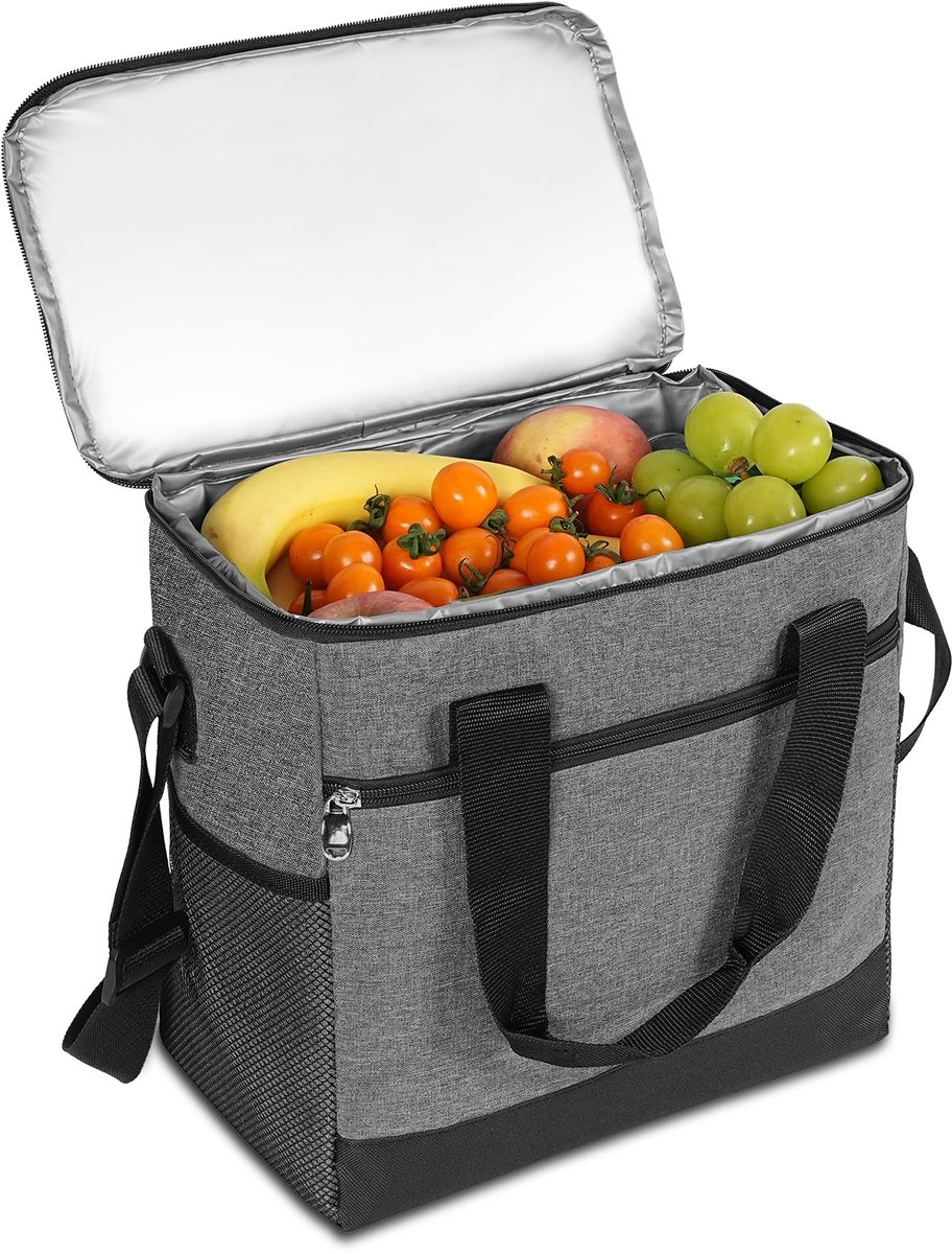 Geïsoleerde lunchtas 15L - waterdicht en lekvrij - opvouwbare picknicktas - ideaal voor werk en school - ShopVlot