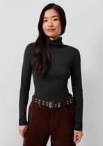 QS - female - T-shirt met lange mouwen en col