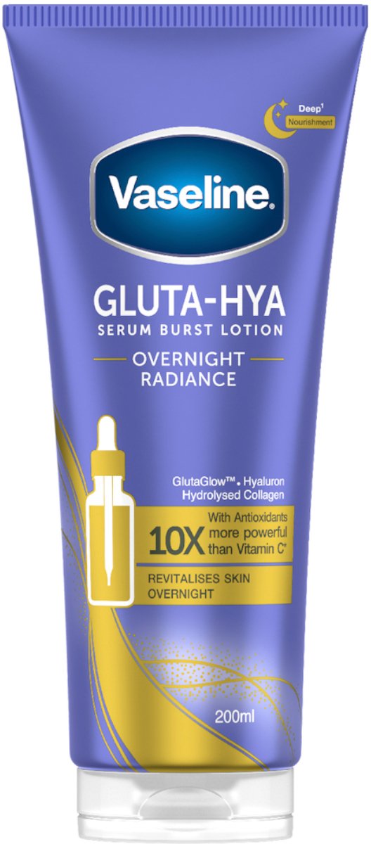 Vaseline Body serum - 200ml - Gluta-Hya - serum burst lotion - overnight radiance