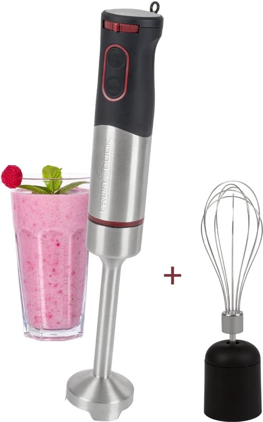 Staafmixer Garde Set - Keukenmachine - Eten Bereiden - 1000 Watt Krachtig - Roestvrij Staal - Zilver — afbeelding 5