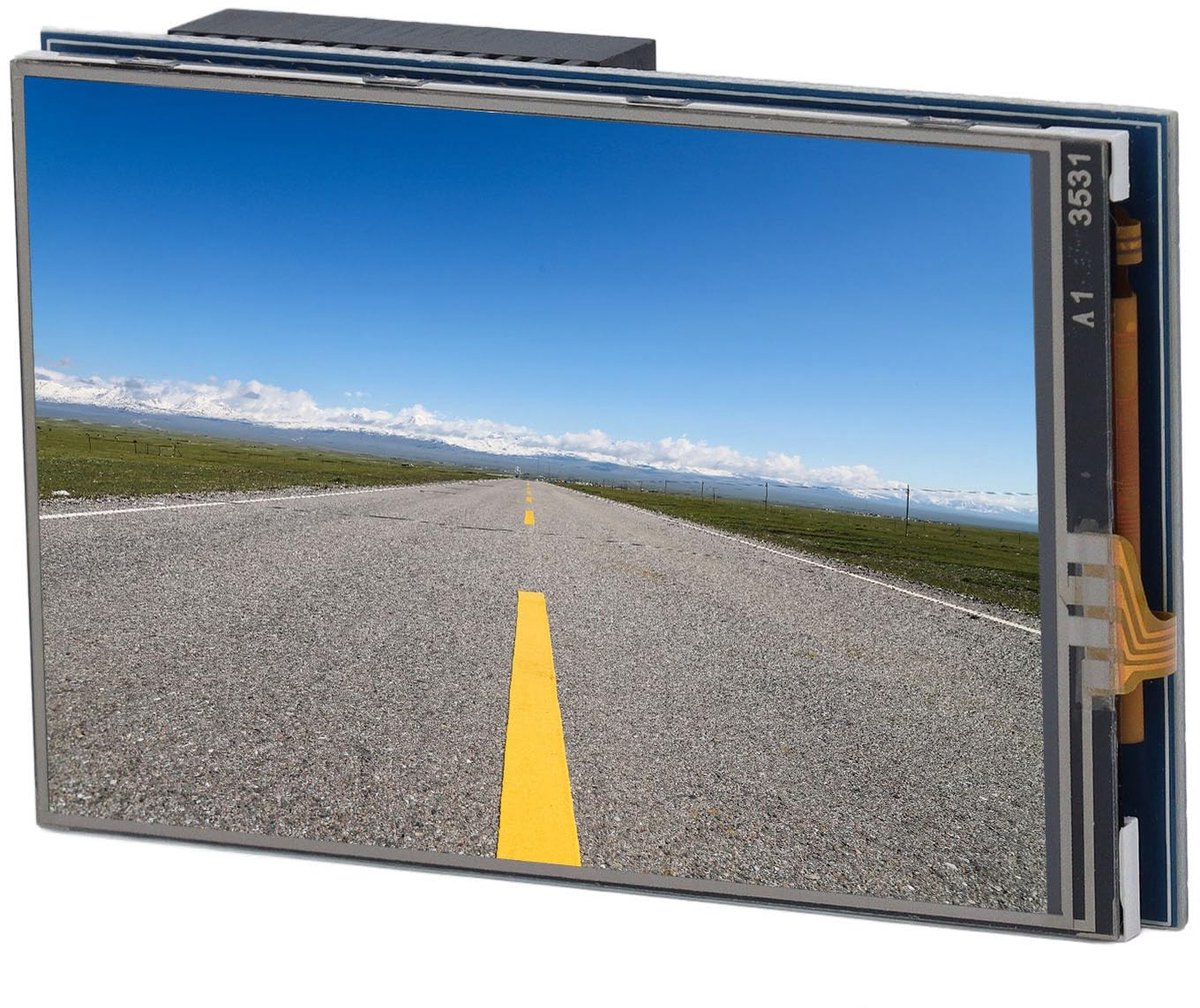 TFT-touchscreen 3,5 inch - helder display 320 x 480 - resistief touchscreen - ideaal voor Pi Zero 2 W, 3B, 4B - ShopVlot