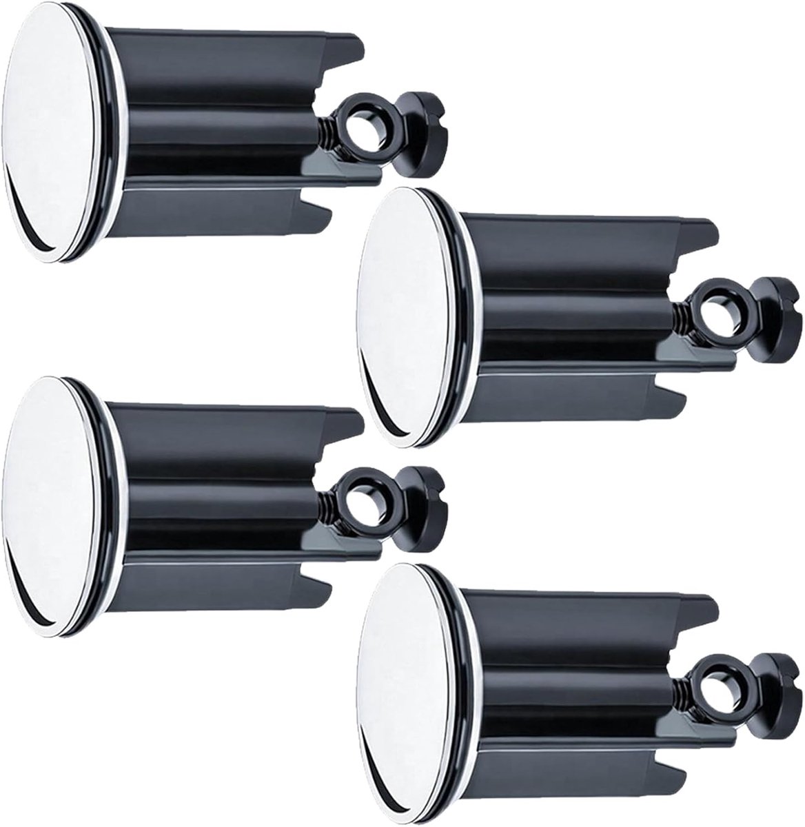 4 stuks wastafelstop, afvoerstop, afvoerstop voor wastafel 40mm, excenterstop, badkuipstop voor alle commerci毛le wastafels en bidets
