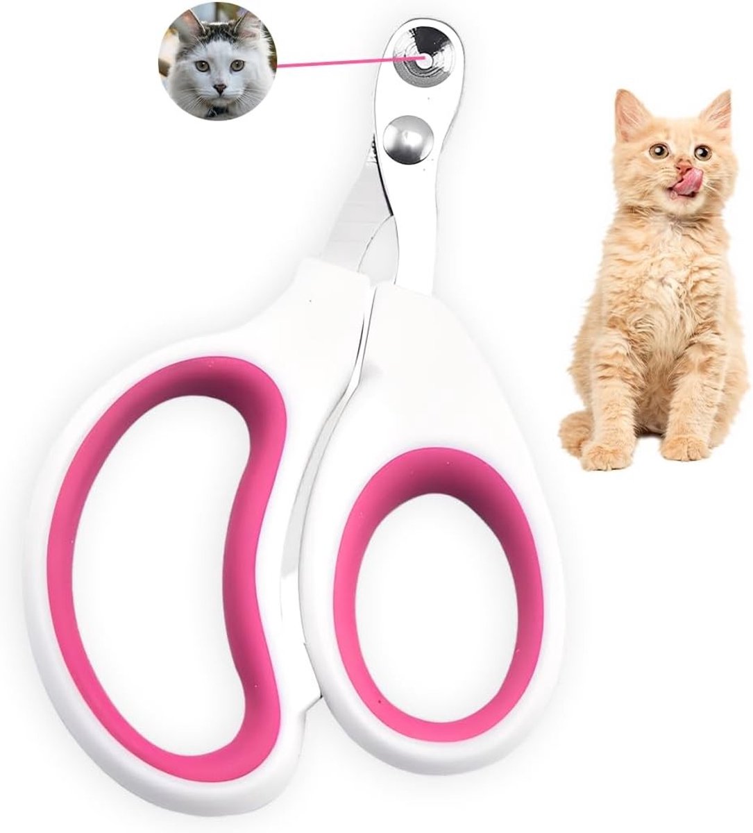 Professionele Kattennagelknippers van RVS met Positioneringsgat voor Veilig en Nauwkeurig Knippen van Kattennagels