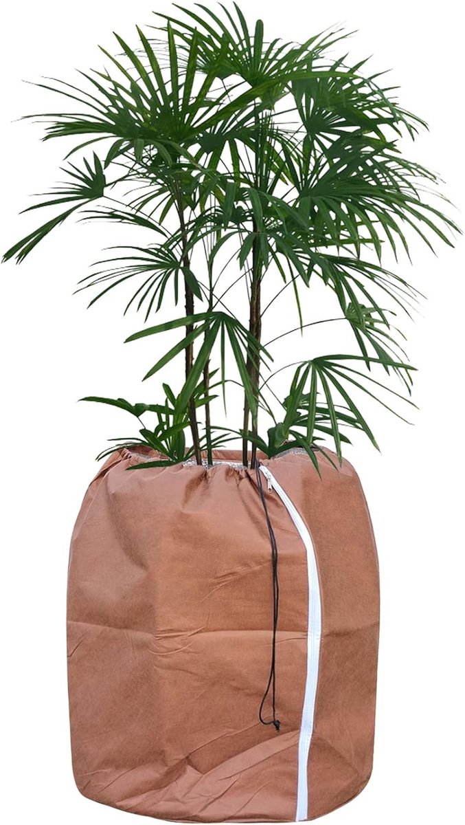 Thermo Pot Bescherming voor Planten, Winterbescherming voor Potplanten met Trekkoord 70 x 65 cm, Ideaal voor Tuin en Balkon