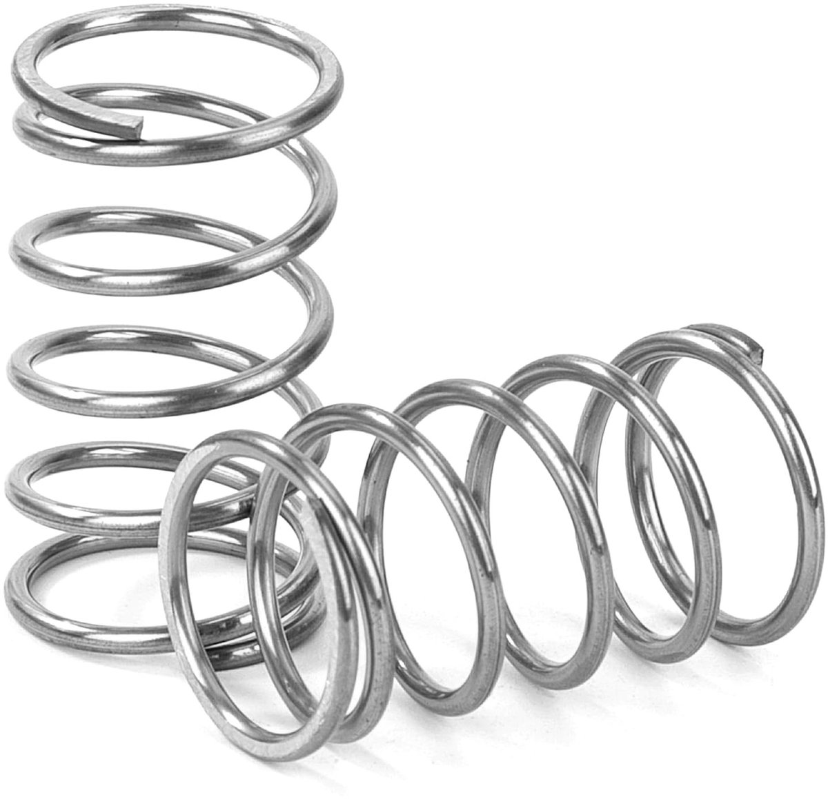 Compressieveren 35 mm RVS veer met 1.7 mm draaddiameter en 20 mm buitendiameter - Set van 4 stuks voor optimale veerkracht