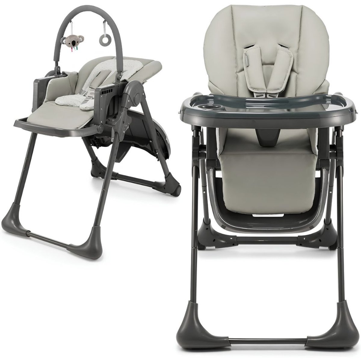 TYR® Kinderstoel - 2-in-1 - Vouwstoel - Kinderstoel Inklapbaar - Grijs - 85cm x 56cm x 101cm