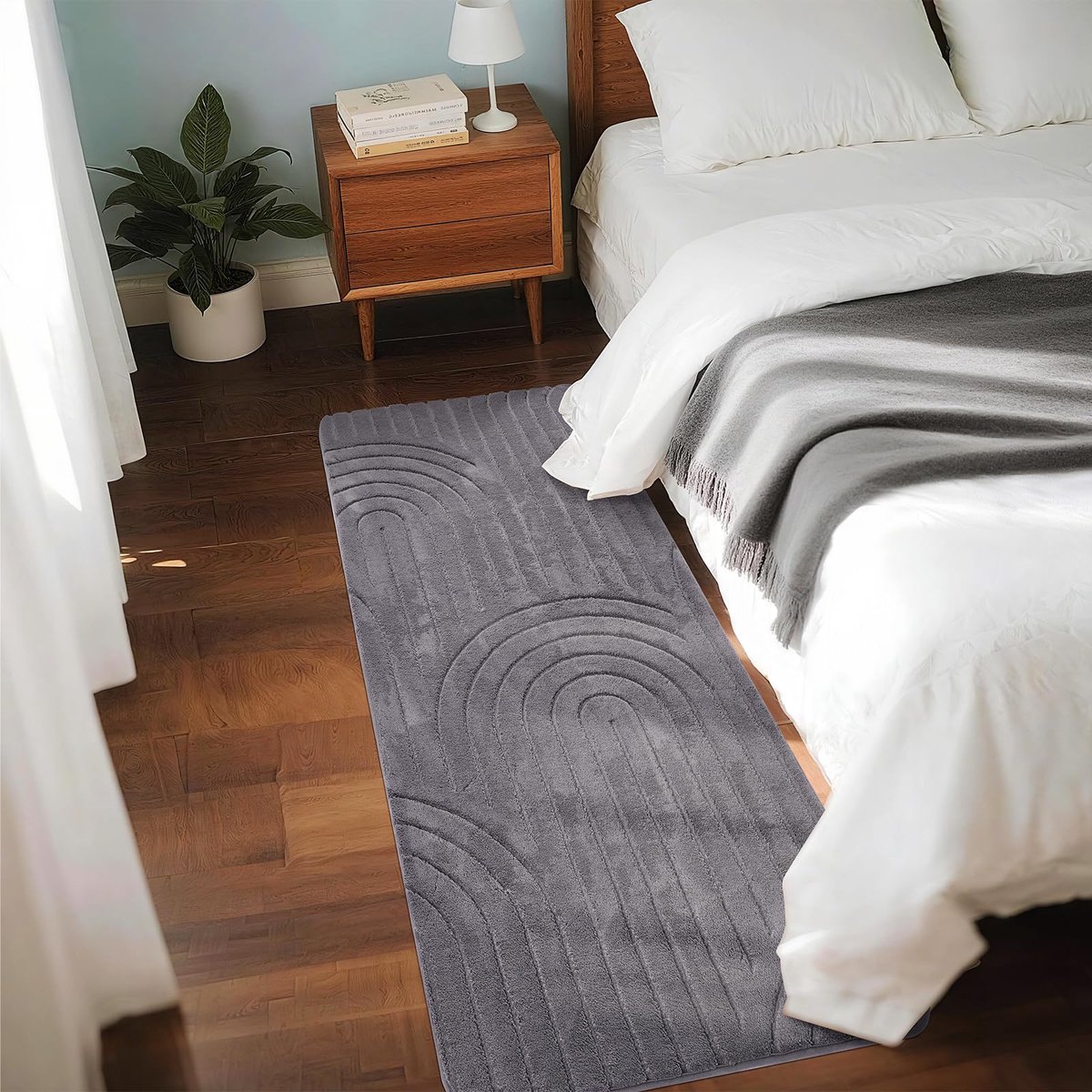 Vloerkleed woonkamer 80x150cm - 3D-effect - zacht en modern - sfeervol accent - ShopVlot