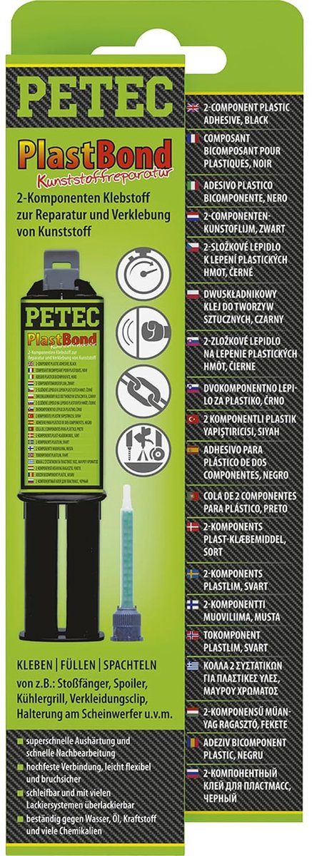Klijm kunststof reparatie - PlastBond 2K - Extra sterk - Snelle hechting - ShopVlot