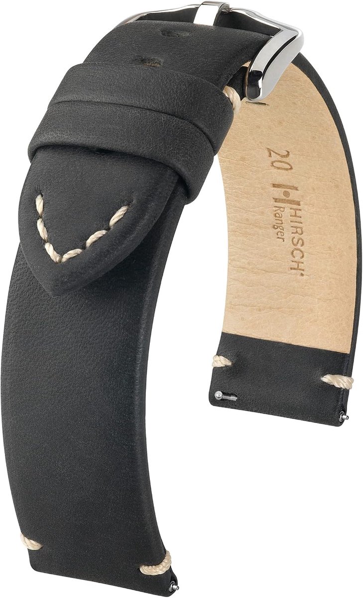 Horlogeband 18 mm - Kalfsleer - Beige - Comfortabel en stijlvol - ShopVlot