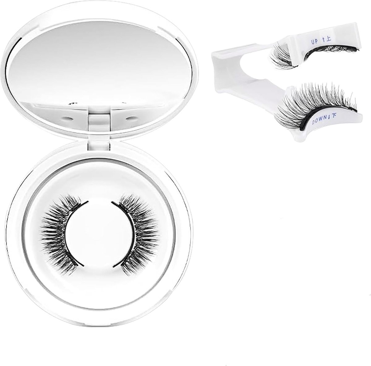 Magnetische wimperset voor een natuurlijke look bij evenementen en zakelijke gelegenheden, herbruikbaar en eenvoudig aan te brengen zonder lijm