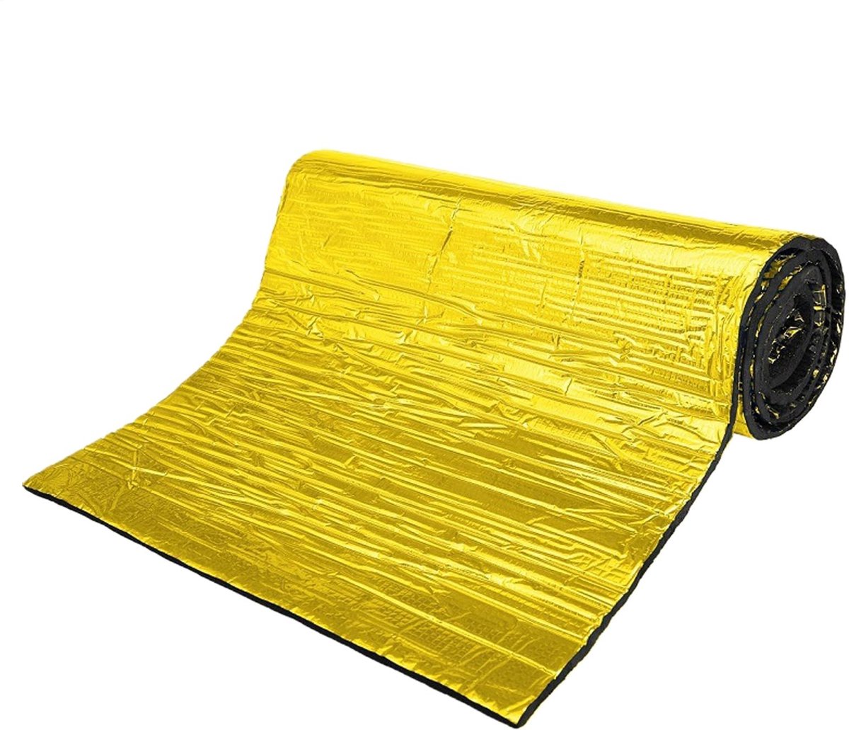 Dailygoods- Geluiddempende Mat - Geluidsisolatie - Warmte-isolatie - Waterdicht - Vlamvertragend - Butylrubber met aluminiumfolie