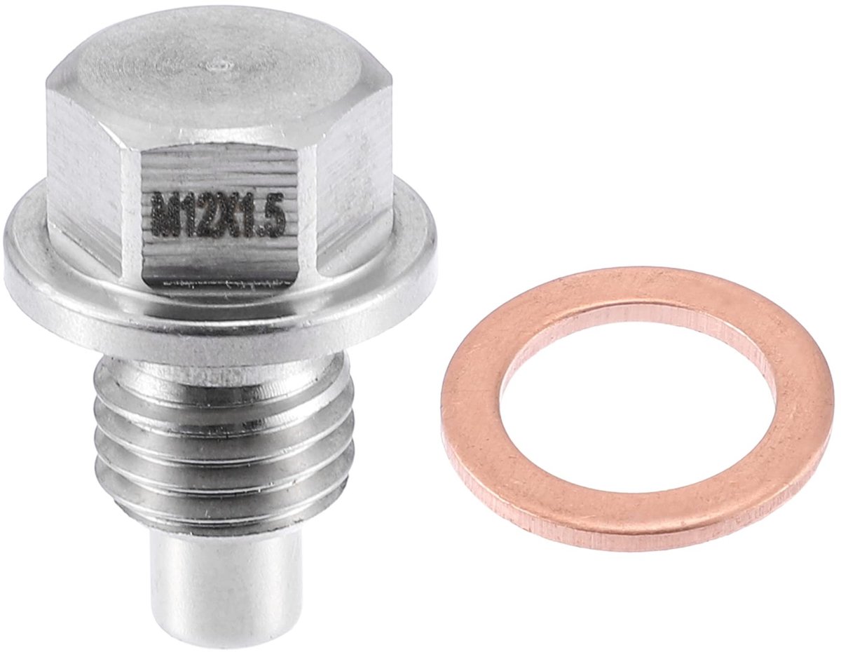 Dailygoods- Olieafvoerplug Magnetisch - Roestvrij Staal - Afvoerplug - Olielekkage Preventie - Geschikt voor BMW - M12x1.5