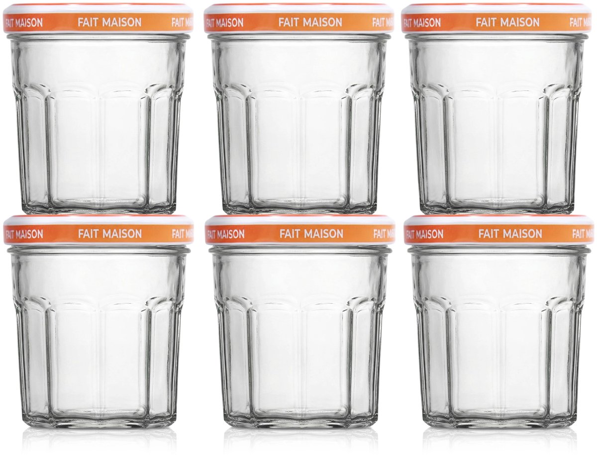 Le Pratique | Inmaakpotten | Jampotten 6x200ml | 70mm | Set van 6