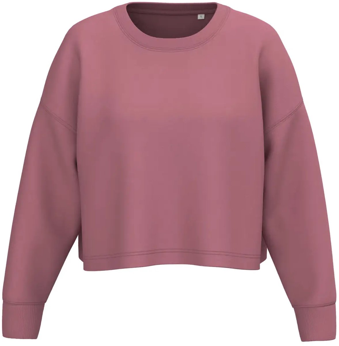 Dames cropped sweatshirt met ronde hals Proact