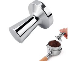 Koffiestamper 40 mm, roestvrij staal koffiestamper voor café en koffieliefhebbers, koffiestempel, filterhouder, tamper, drukregulerend, barista-accessoires, tamper