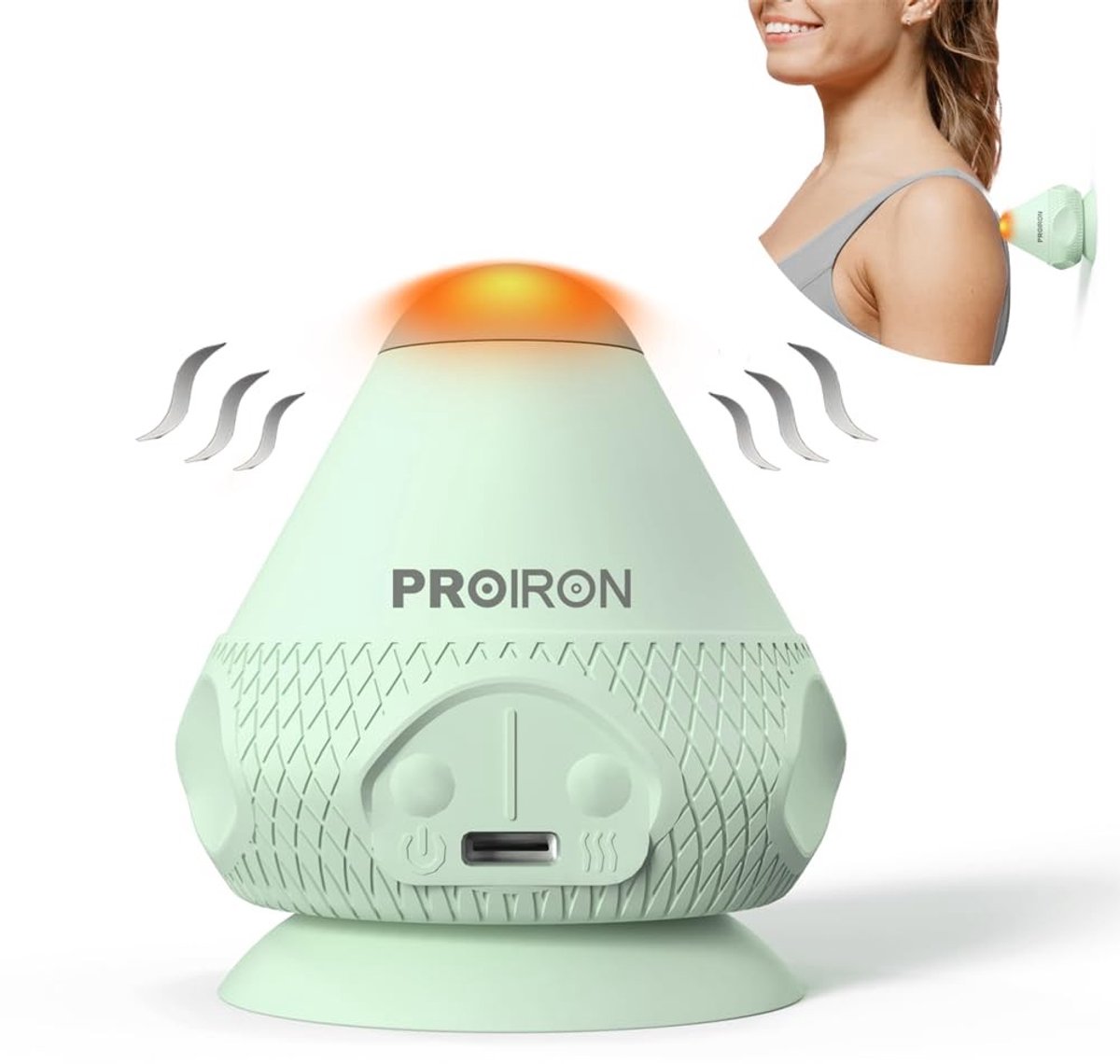 Dailygoods- Massageballen Vibratie - Massageballetjes Voet - Trigger Point - Warmtetherapie - Spierontspanning - Antislip Zuignap - Massagetool