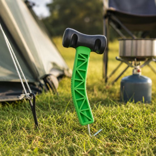 Camp Active Kampeer Hamer met Haringtrekker - Kampeer Accessoires voor Tent Haringen - Kamperen & Outdoor van Camp Active — afbeelding 2