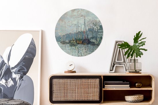 WallCircle - Peinture - Zaandam De Dijk Claude Monet - Multicolore - 60 X 60 Cm